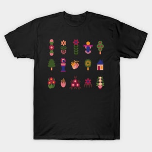 Folk Art Motifs T-Shirt